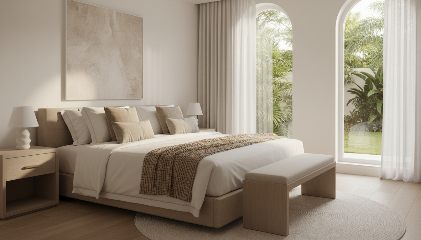 Luxurious interior of a guest suite